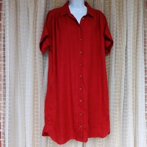 J Crew linen dress size Medium. Made in India